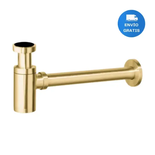 [MLU629815051] Sifón De Pileta Dorado Gold Cilíndrico Universal Acra