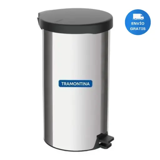 [MLU480947497] Tacho/papelera Contenedor Basura Inox Tramontina 12l Acra 