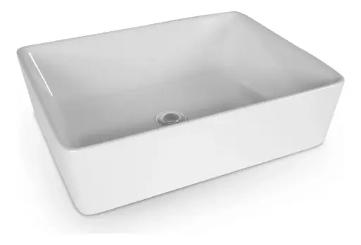 [MLU1333179672] Bacha Pileta Rectangular Loza De Baño Para Apoyar Acra
