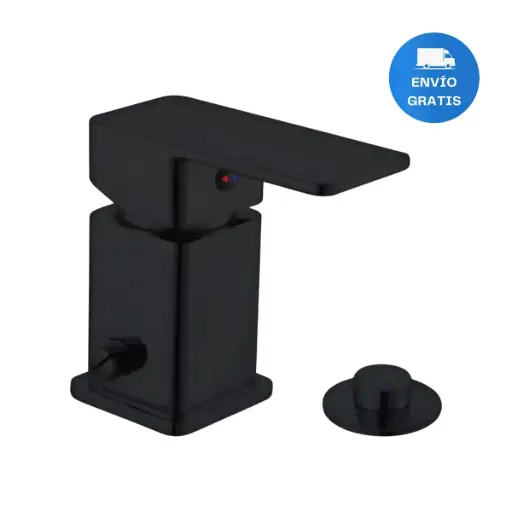 [MLU1372028374] Monocomando Bidet Negro Mate Con Transferencia Zoe Acra