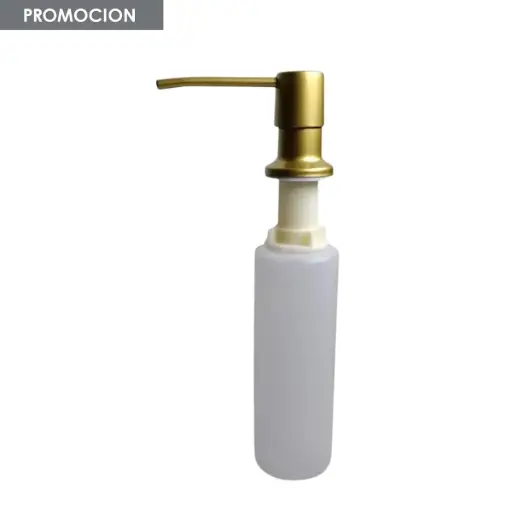 [MLU1418165098] Dispensador De Jabón Dorado De Mesada 300ml Acra