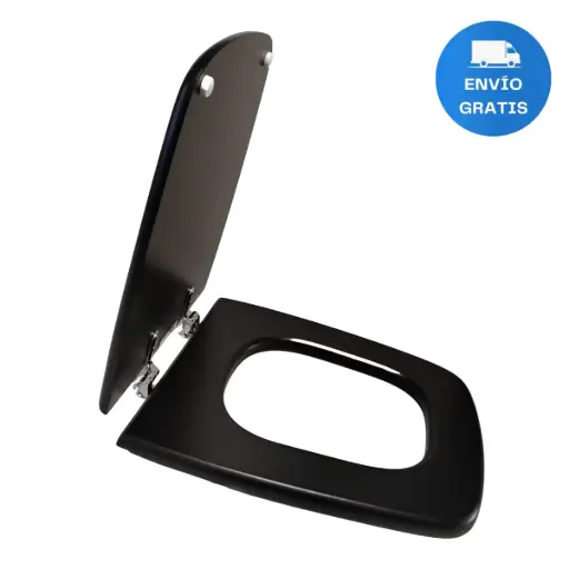 [MLU695518427] Tapa Asiento Para Inodoro Negra Mdf Acra