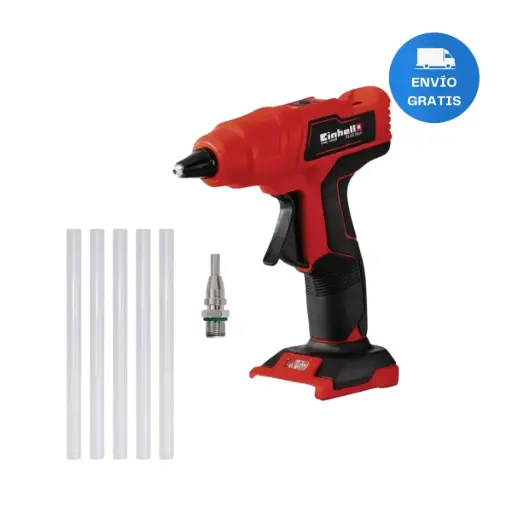 [MLU1449699086] Pistola De Silicona Inalámbrica A Batería Einhell Acra