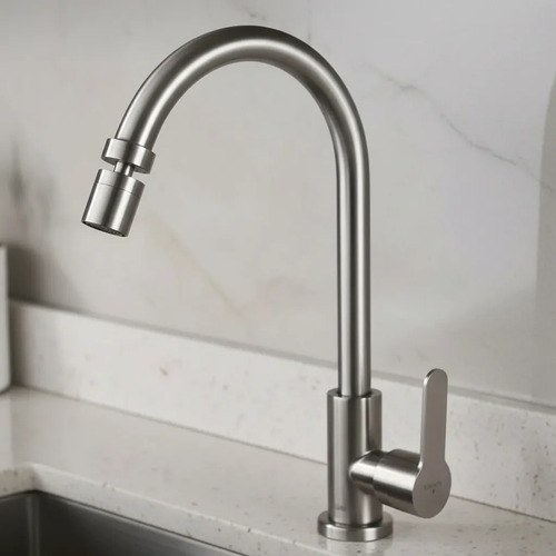 [MLU1410215456] Griferia De Cocina Klipen Home Agua Fria P/cisne Acra