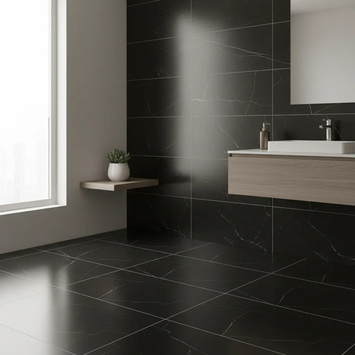 [MLU697306249] Cerámica Revestimiento Para Piso Y Pared Nero Bianco Ac Acra
