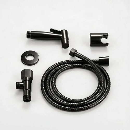 [MLU1485906434] Ducha Higiénica Acero Inoxidable Negro Acra