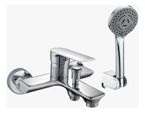 [MLU1485908220] Monocomando Grifería De Ducha Flat Cromo Acra