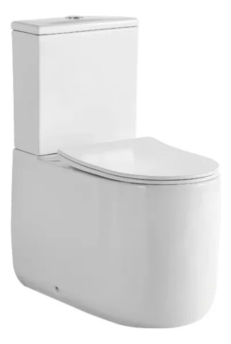 [MLU701396359] Inodoro Largo Burdeos Con Mochila Y Tapa Blanco Acra