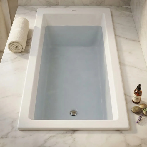 [MLU701764579] Bañera Acrílico Niza De Empotrar 160 Cm Blanco Acra
