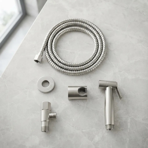 [MLU701937481] Ducha Higiénica Acero Inoxidable Satinado Acra