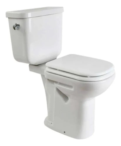 [MLU1517490124] Inodoro Largo Espacio Bari Alto Blanco + Mochila Y Tapa Acra